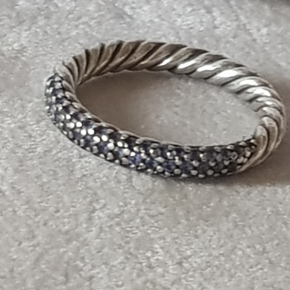 David Yurman Jewelry - David Yurman Blue Sapphire Petite Ring